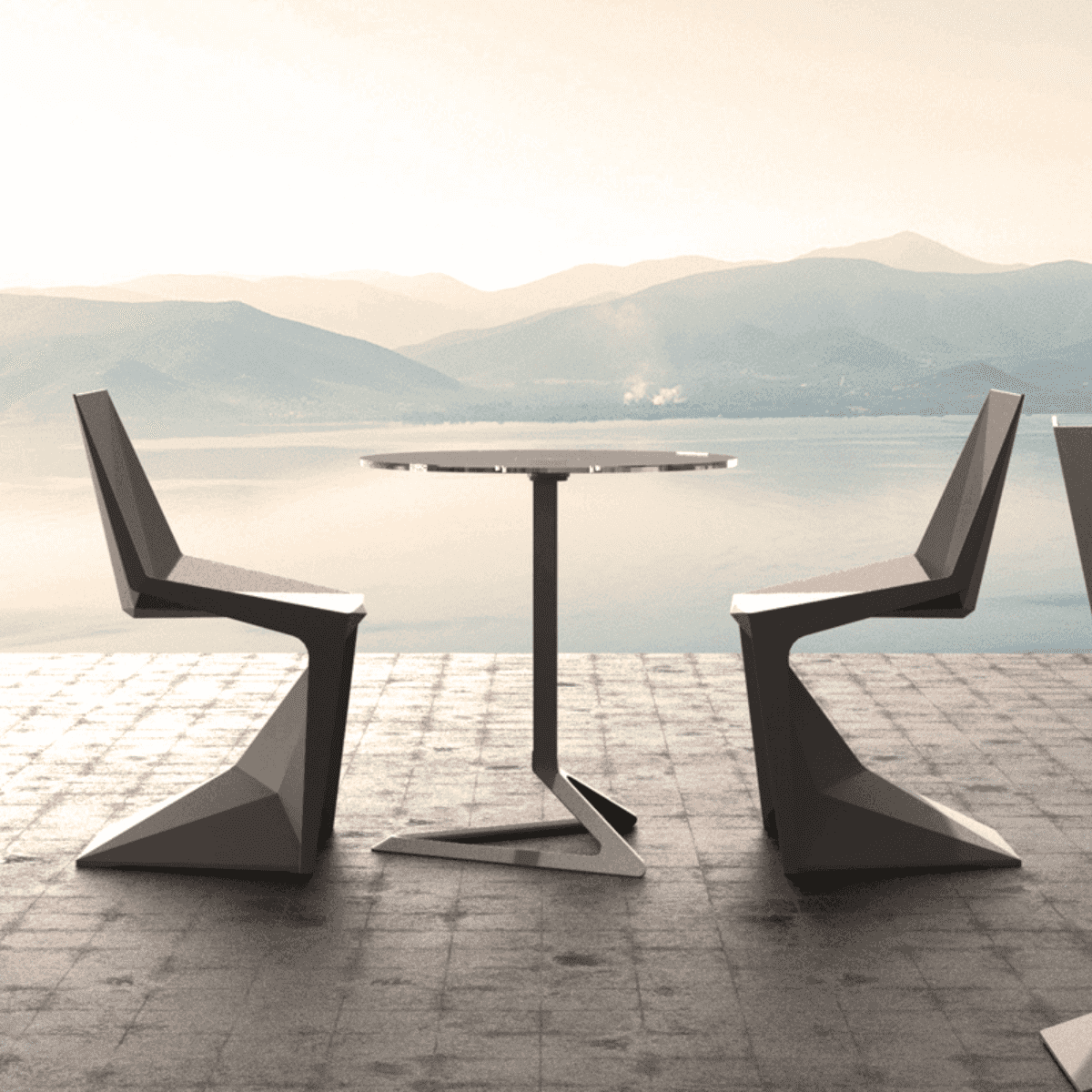 Vondom™ Voxel Chair, Sedie da Esterno di Design Verde Pistacchio