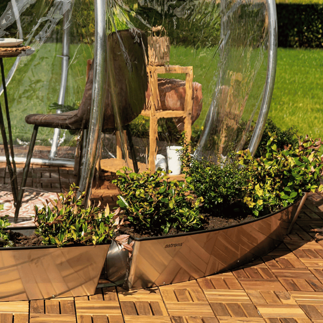 Fioriera in Acciaio per Bolla