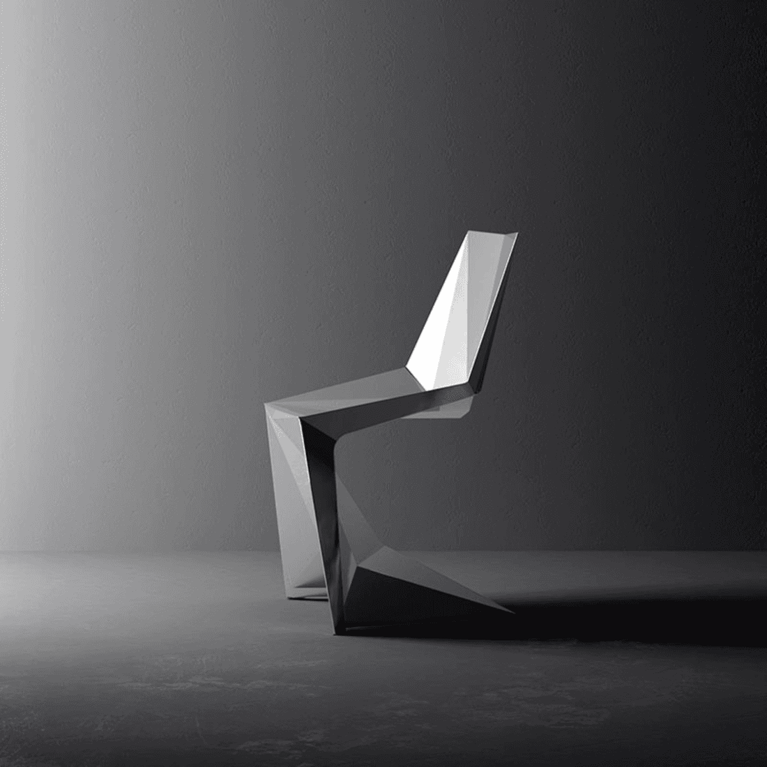 Sedia bianco e nero vondom voxel chair
