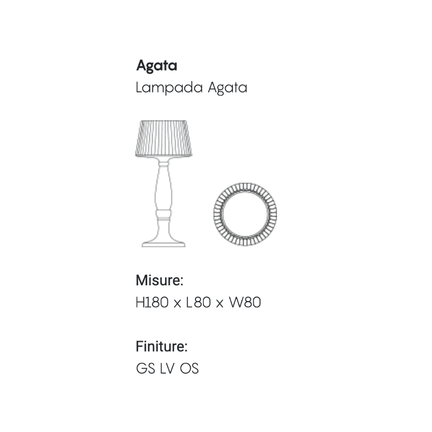 Myyour Agata, Lampada da Terra a Stelo Centrale dal Design Classico