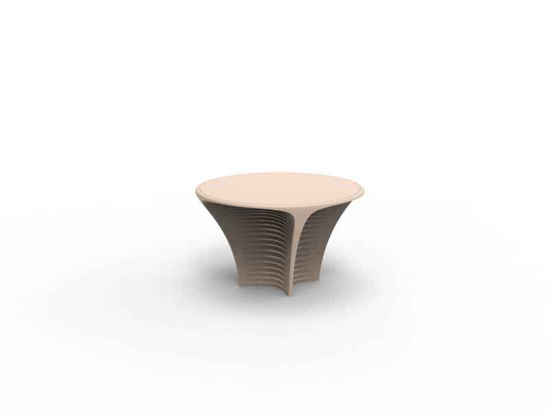 Vondom Biophilia, Tavolo da Giardino Rotondo di Design, Diversi Colori e Illuminazioni