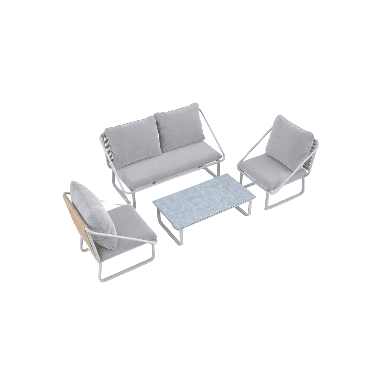 Solaris Ares, Set Salotto di Design Bianco o Antracite
