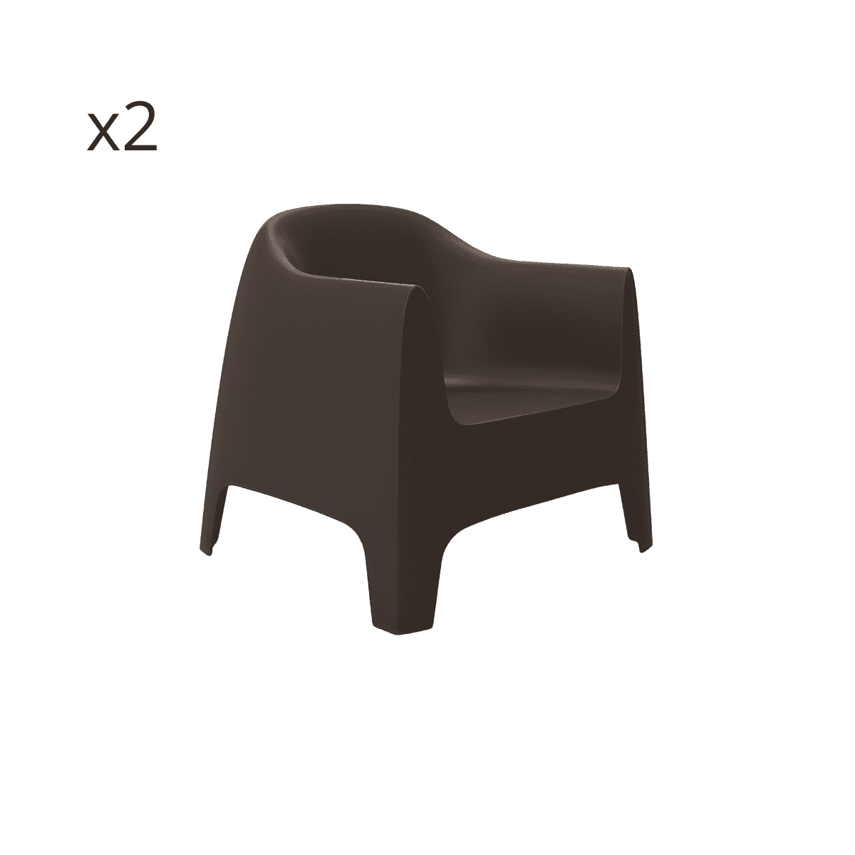 Set da Giardino di Design Marrone, in Outlet