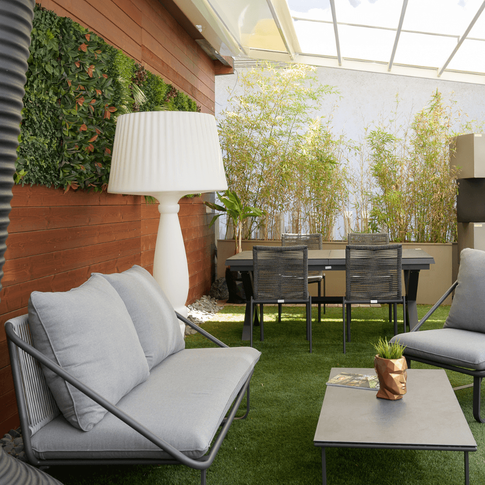 Solaris Collezione Ares, Divano da Giardino in Alluminio e Corde