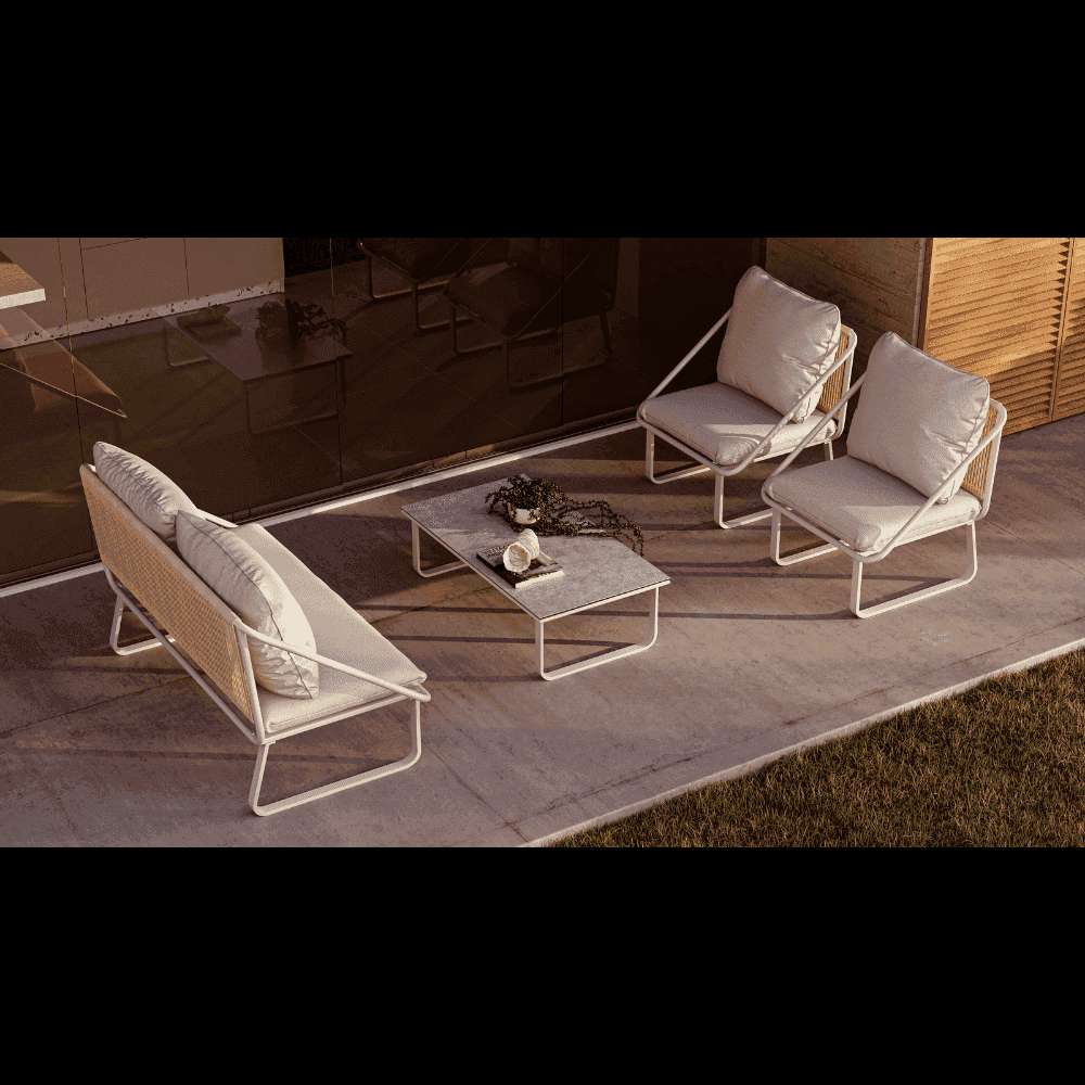 Solaris Ares, Set Salotto di Design Bianco o Antracite