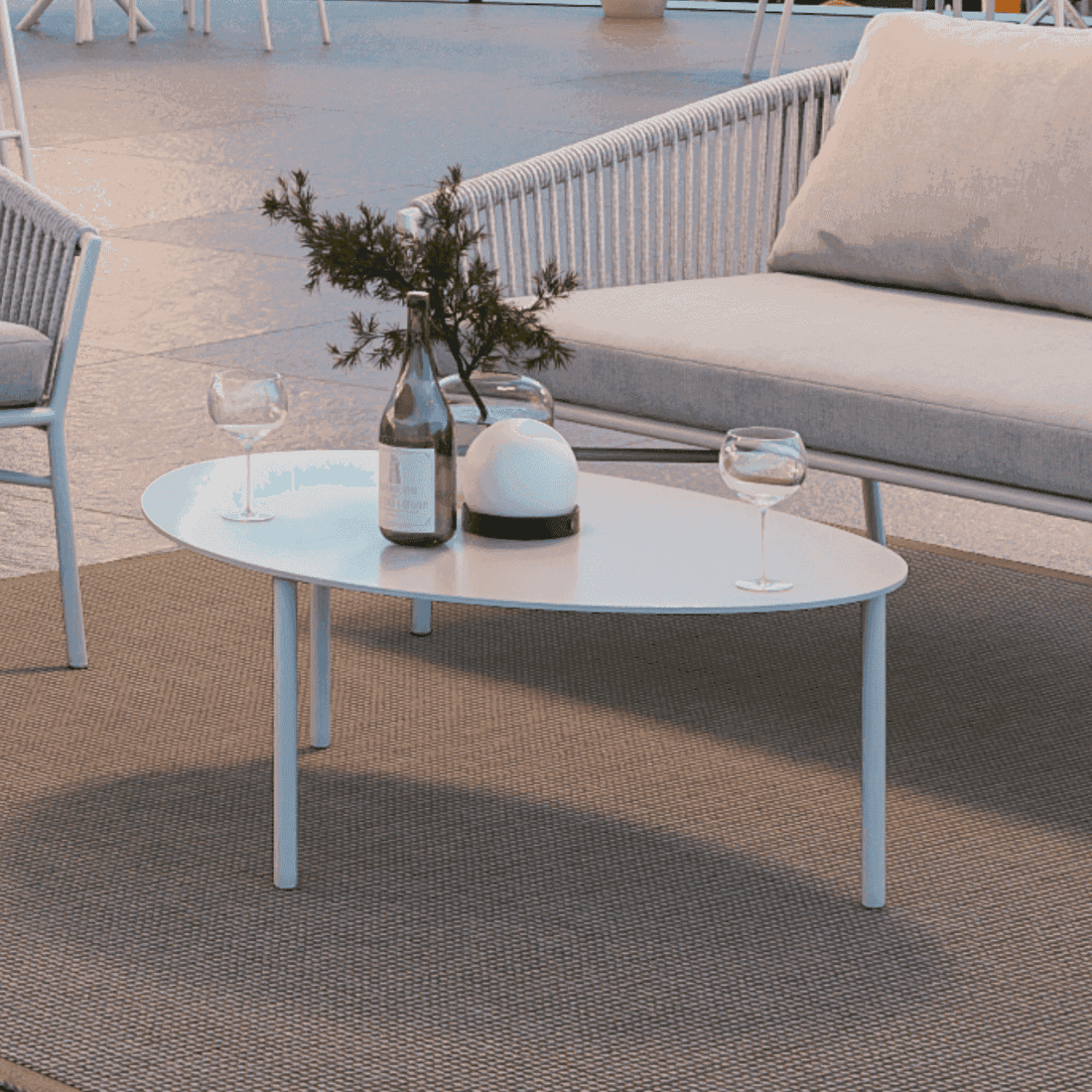 Solaris "Ermes", Tavolino da Caffè per Ambienti Esterni
