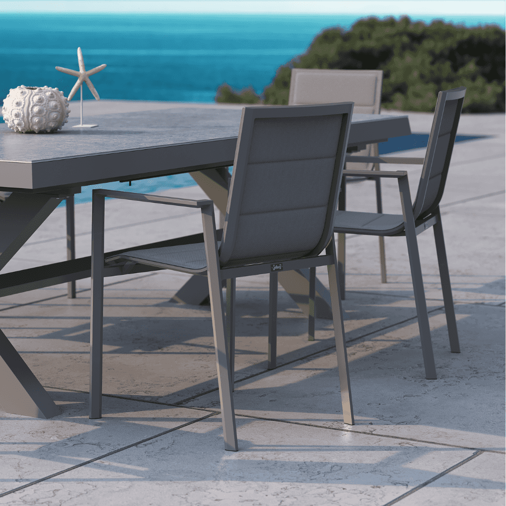 Solaris "Minerva", Tavolo Estensibile fino a 3.5 Mt, Bianco o Nero