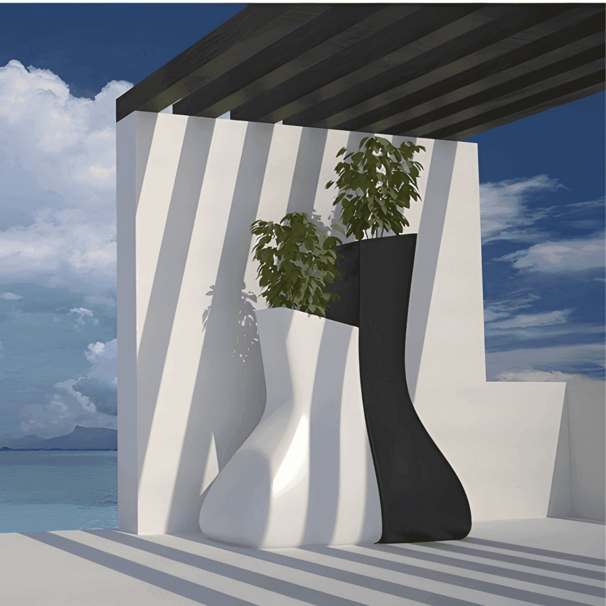 Vondom Noma Mellizas Low, Vaso Basso da Giardino, 1,30 Mt