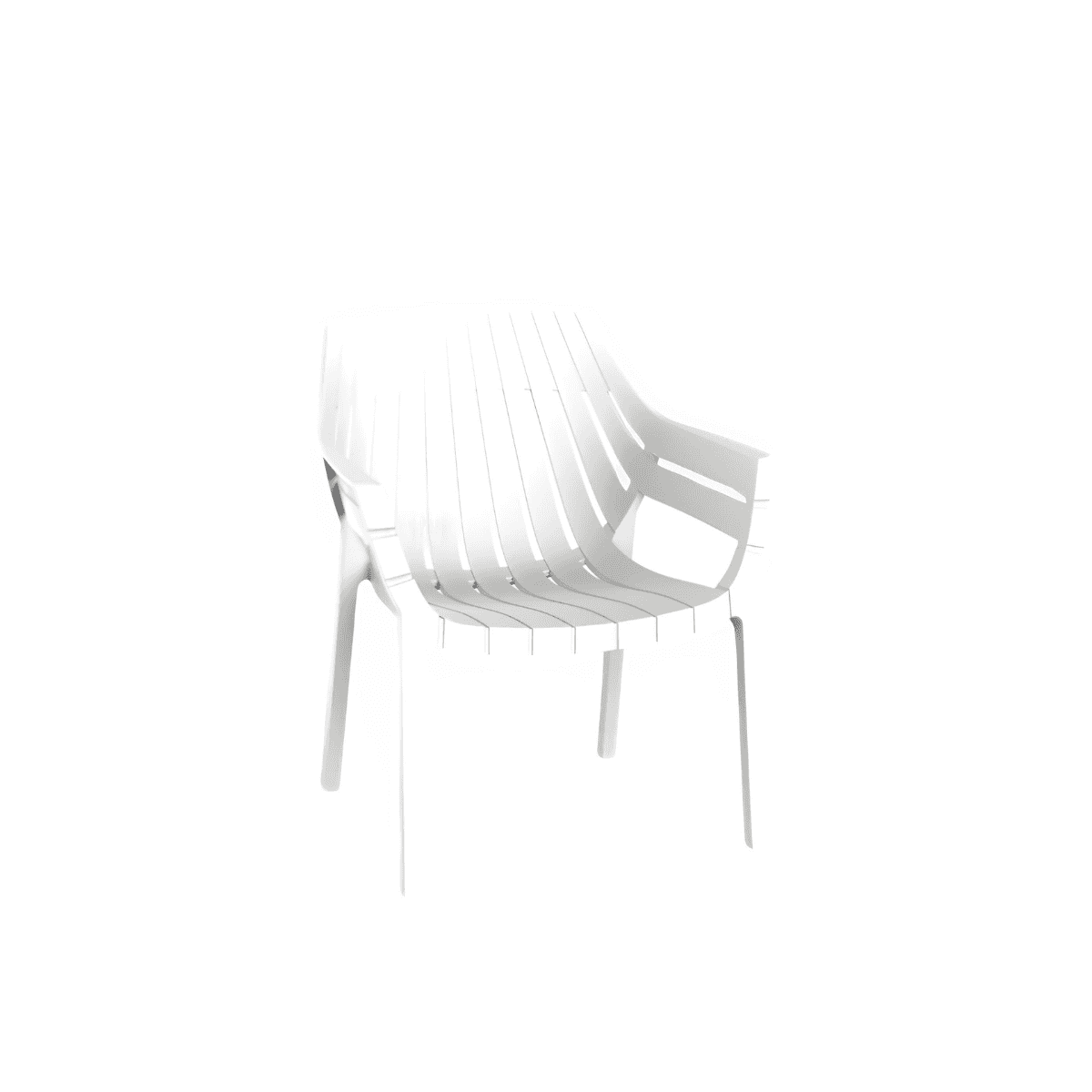 vondom spritz lounge chair poltrona da esterni bianca