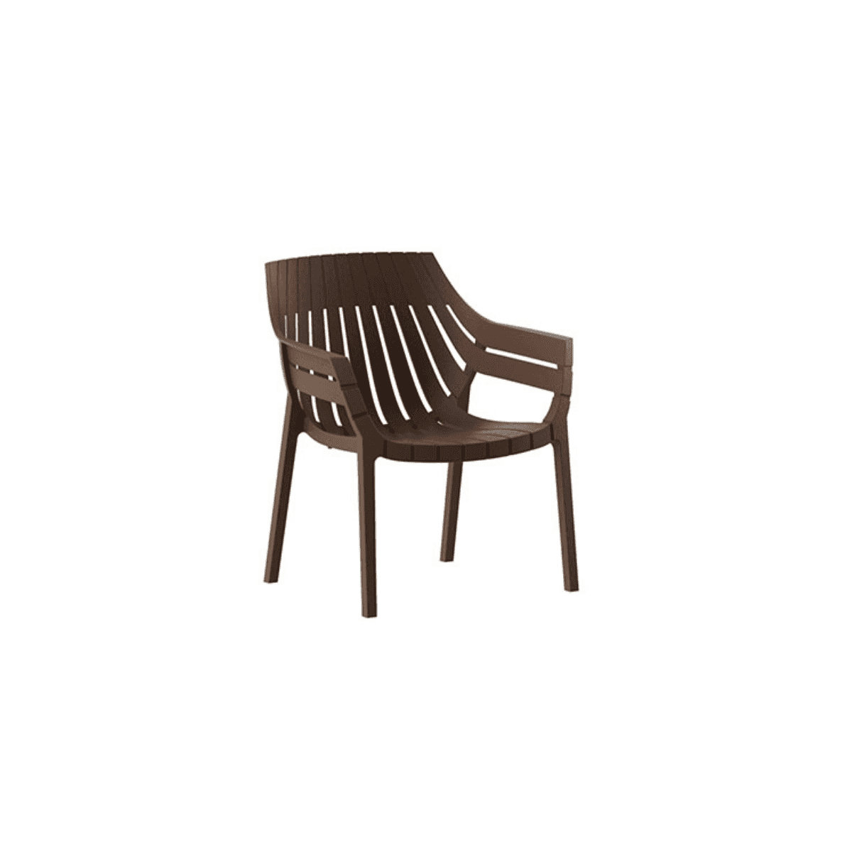 vondom spritz lounge chair poltrona da esterni marrone 2