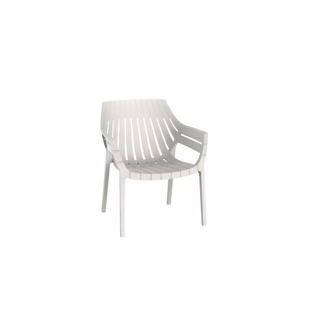 vondom spritz lounge chair poltrona da esterni bianca foto frontale