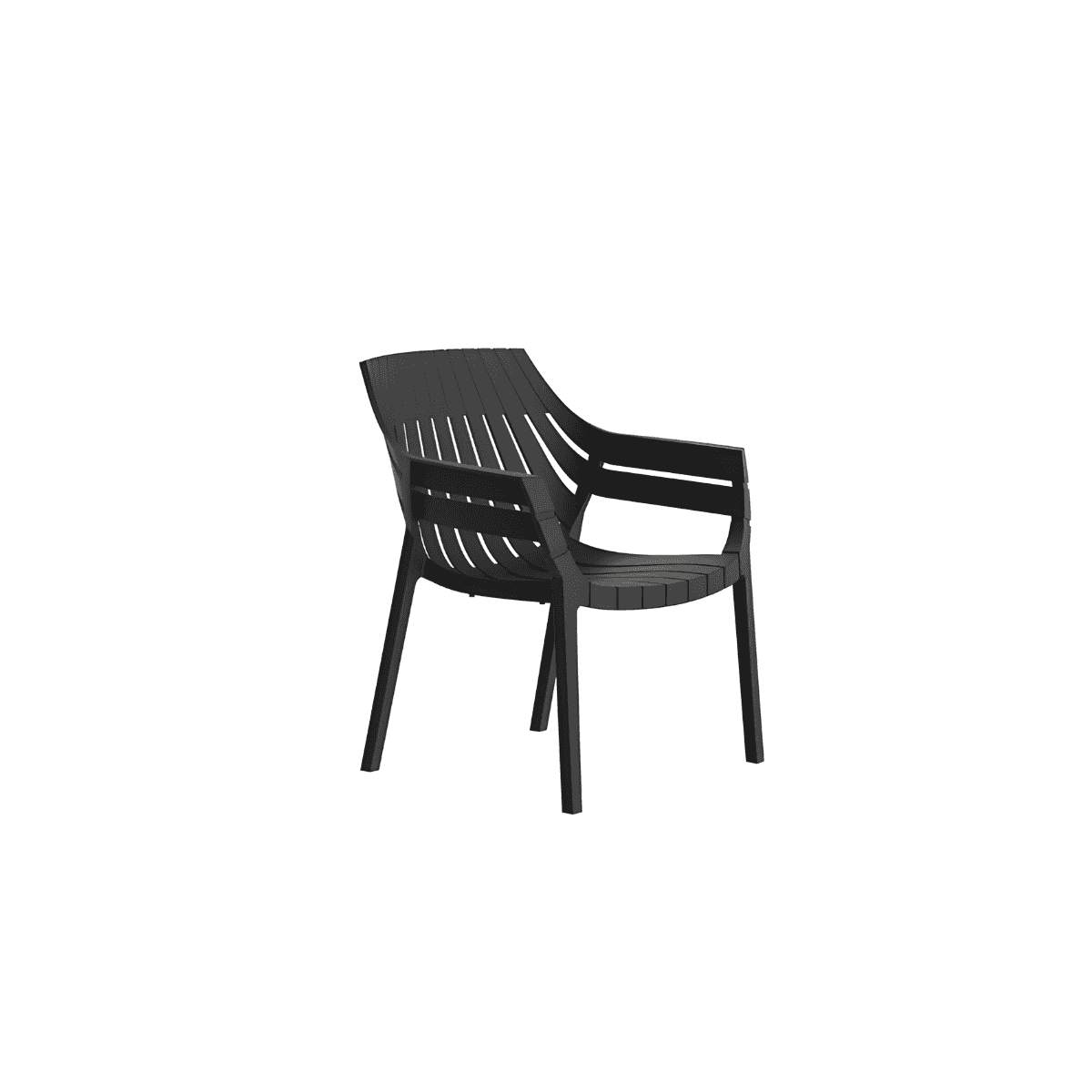 vondom spritz lounge chair poltrona da esterni marrone foto laterale