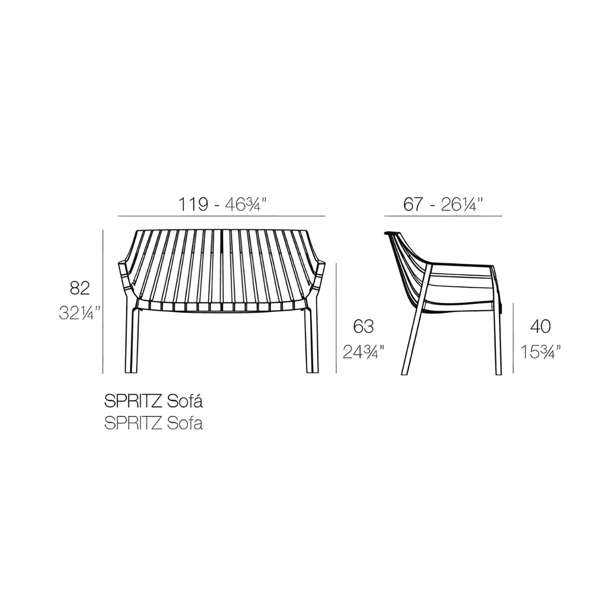 Vondom Spritz Sofa - Divano da Esterni disegnato da Archirivolto Design