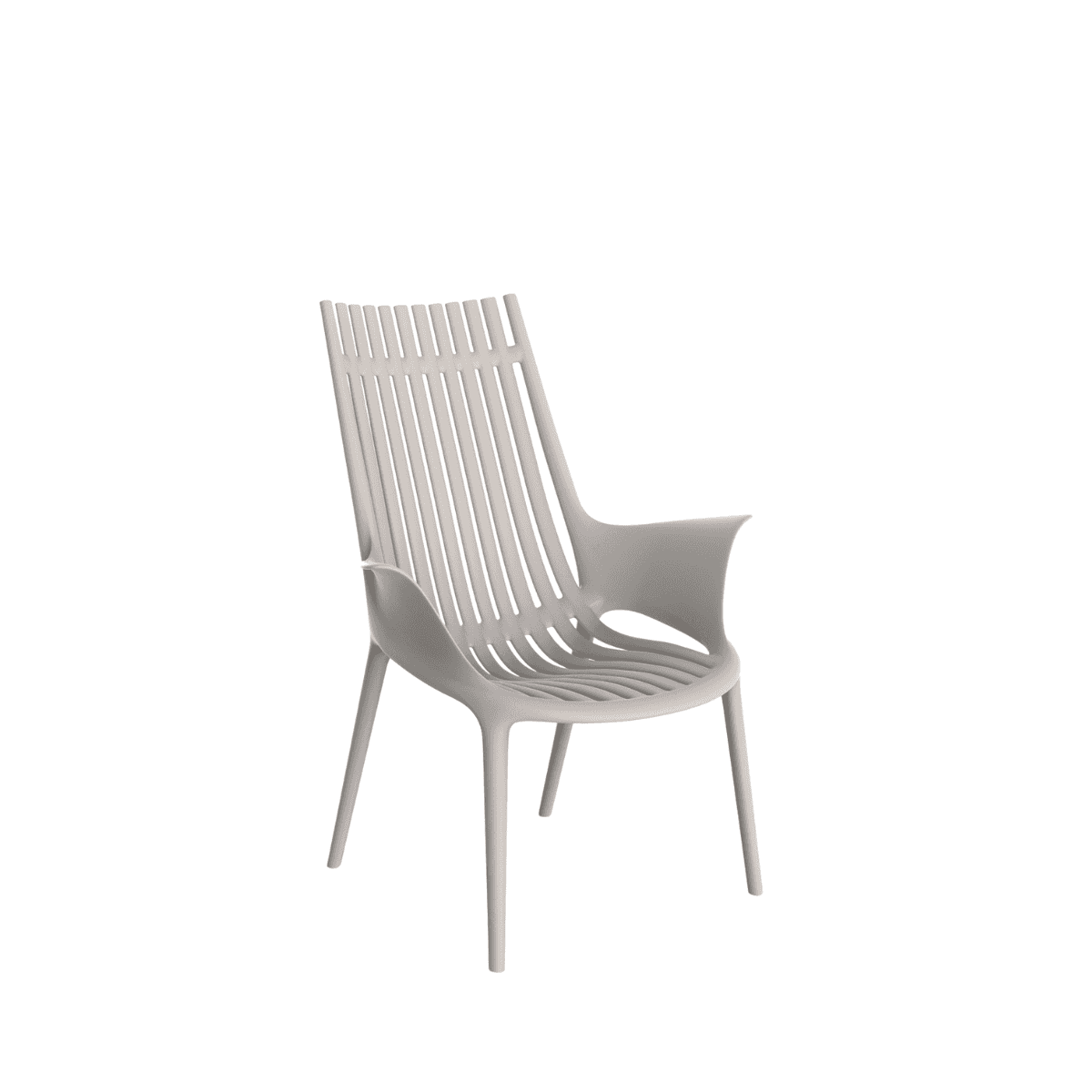 Vondom Ibiza Lounge Chair, Poltrona con Braccioli Ispirata all&