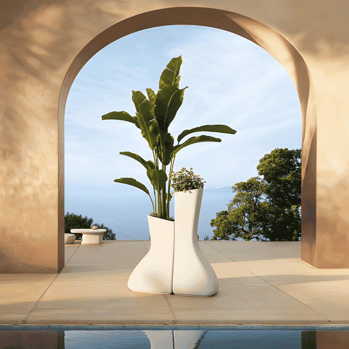Vondom Noma Mellizas High, Vaso Alto da Giardino, 1,75 Mt
