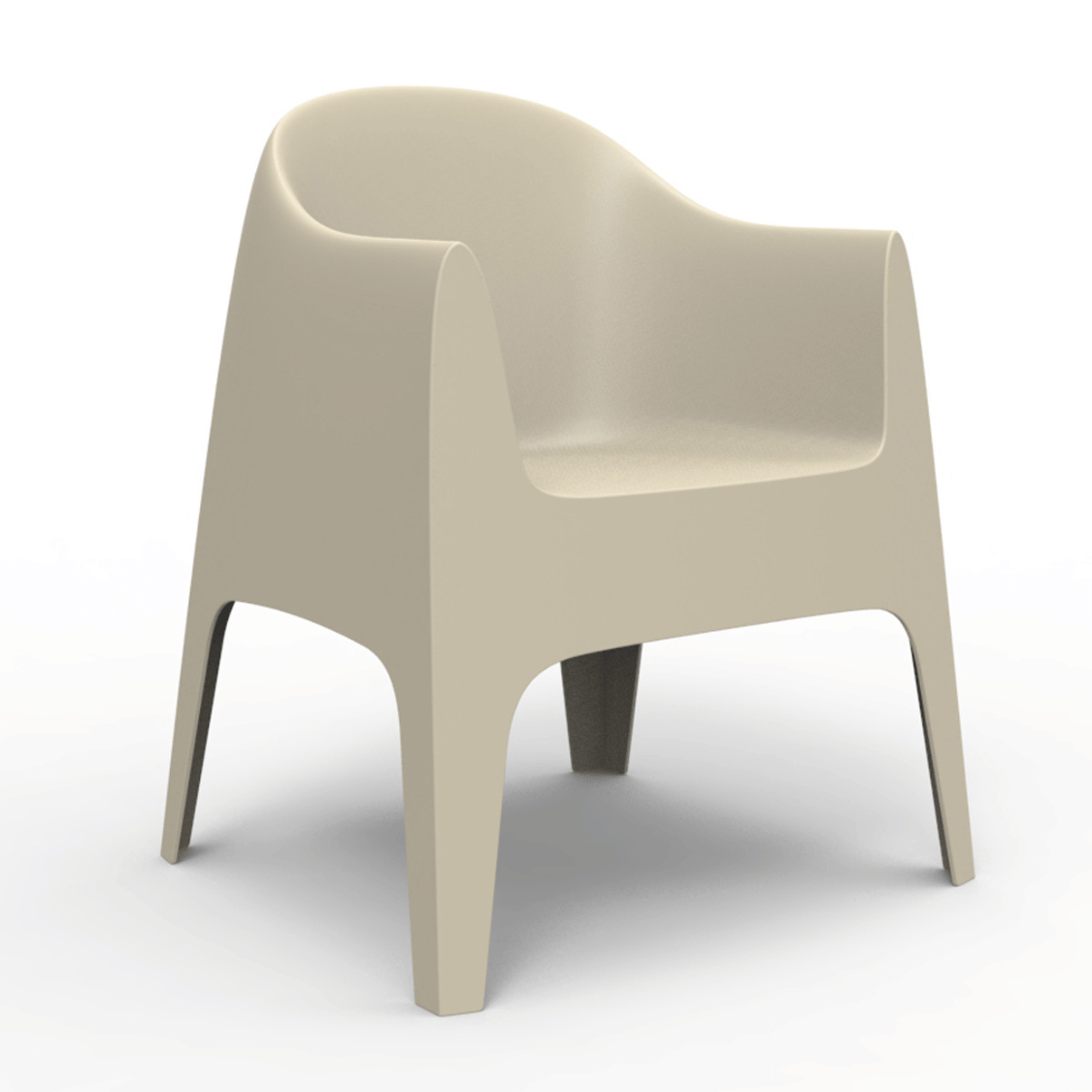 Vondom Solid Armchair, Poltrona Beige in Pronta Consegna di Stefano Giovannoni