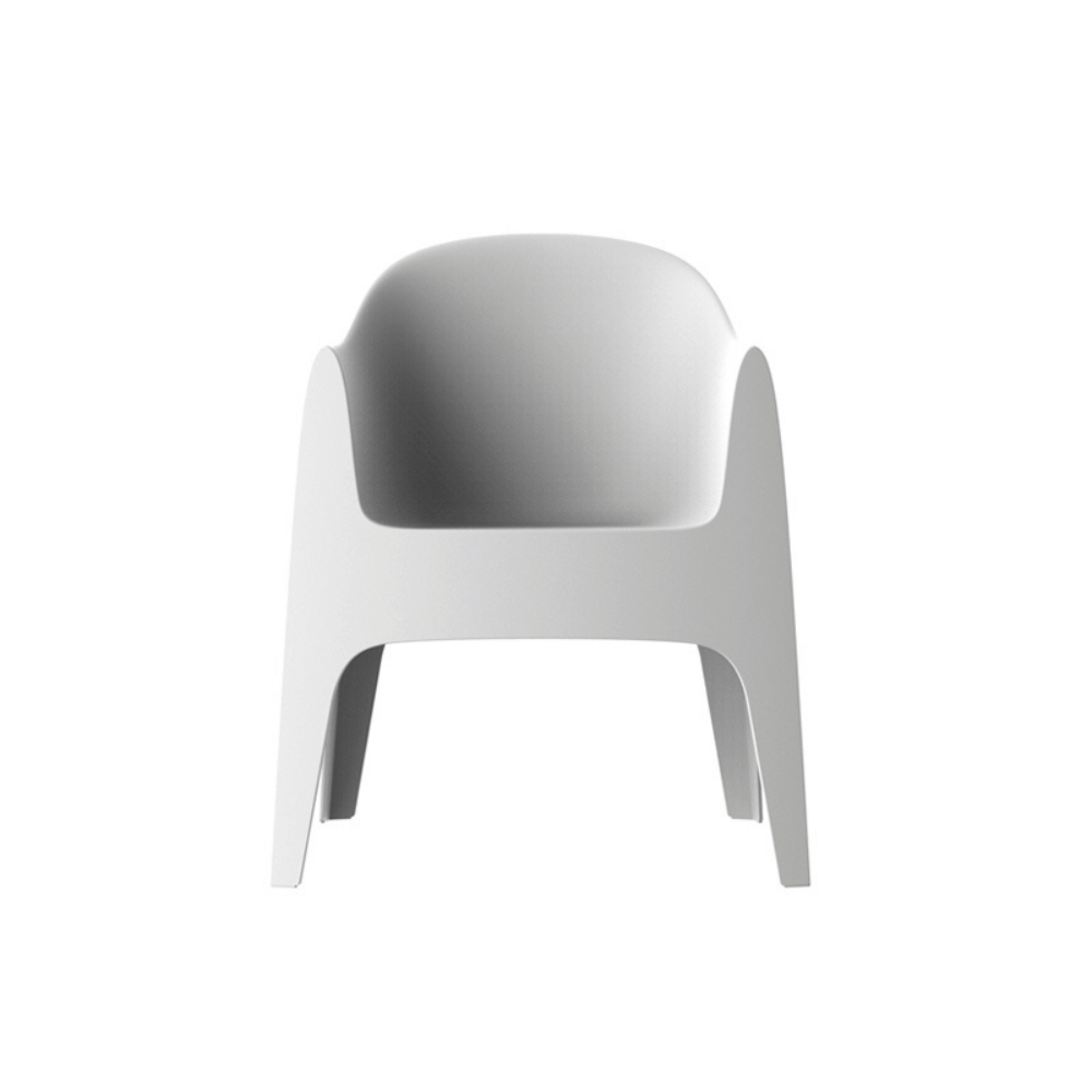 Vondom Solid Armchair, Poltroncina da Giardino Nera, Bianca e Beige di Stefano Giovannoni