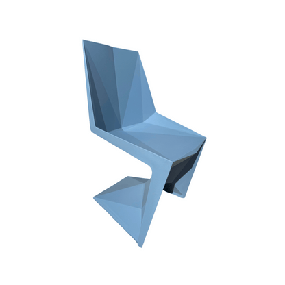 Vondom Voxel Chair, Sedia di Design Celeste da Interni ed Esterni