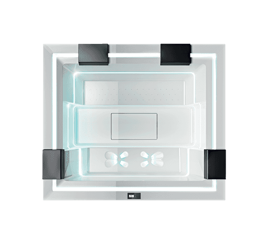 Minipiscina idromassaggio da esterno treesse ghost zen