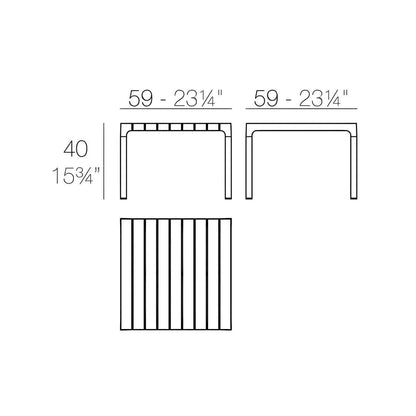 Vondom Spritz, Set da Giardino di Design Mostarda, in Pronta Consegna