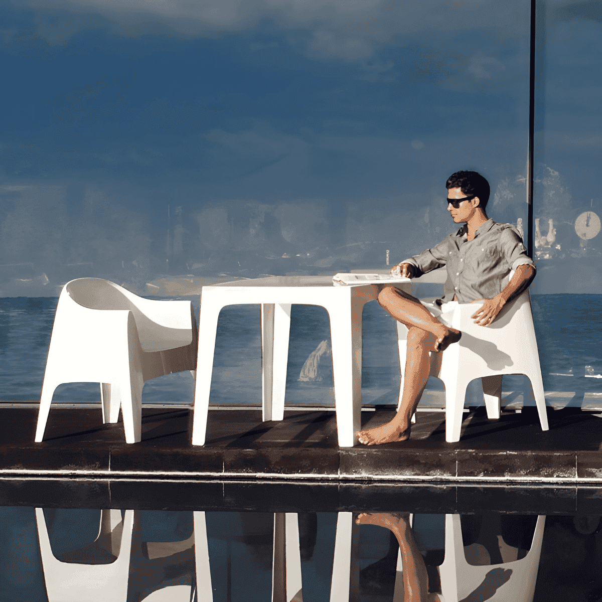 Vondom Solid Dinning Table, Tavolo da Pranzo 4 Posti