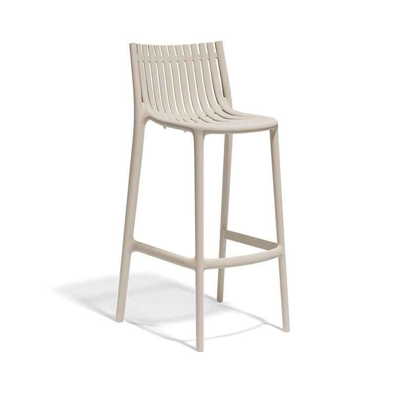 Vondom™ Ibiza Bar Stool, Sgabello con Schienale Ispirato all&