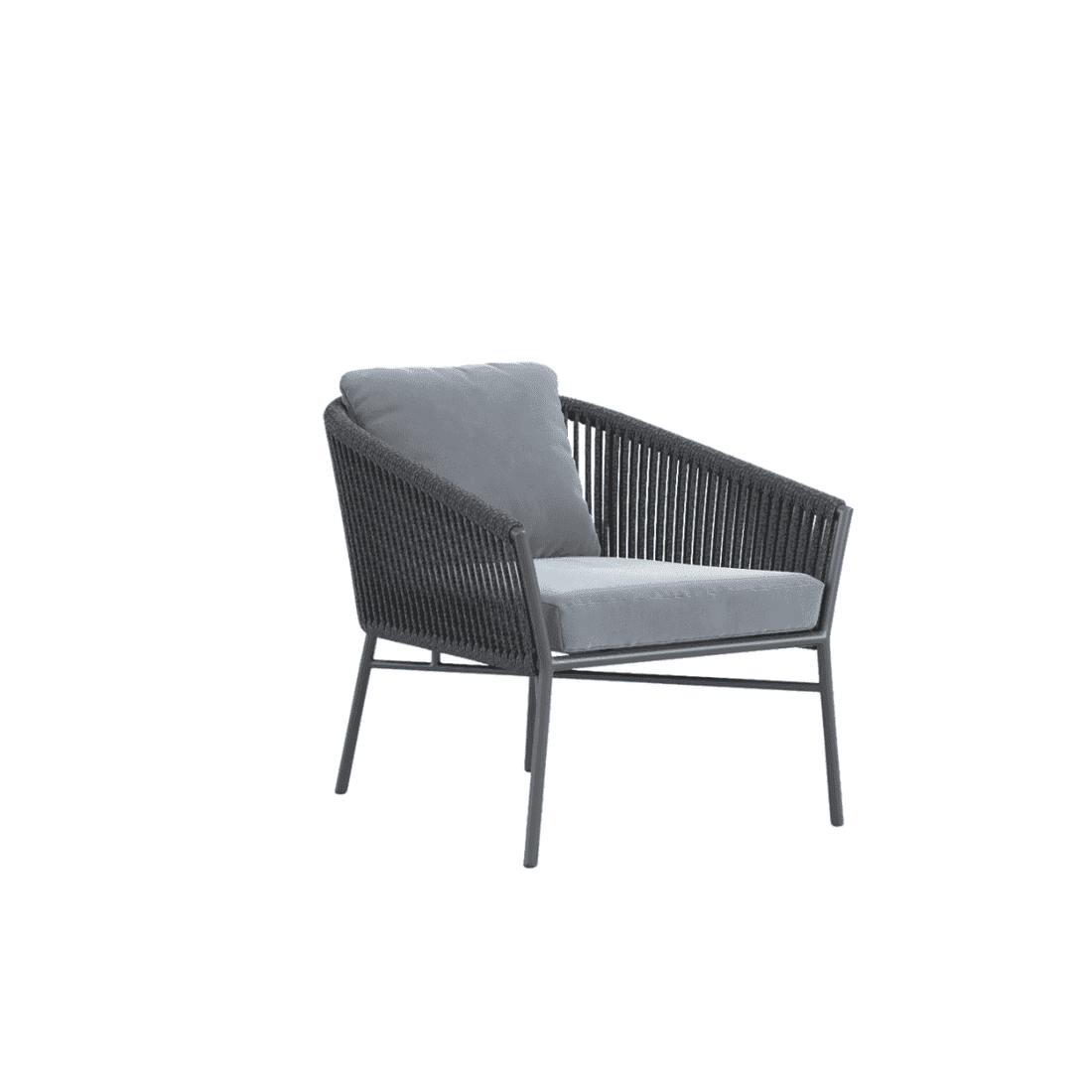 Solaris "Ermes", Poltrona a Corde Bianca o Nera