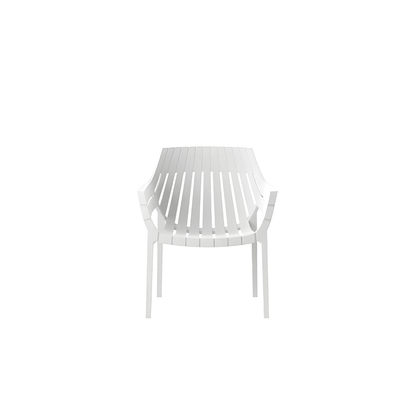 vondom spritz lounge chair poltrona da esterni bianca frontale