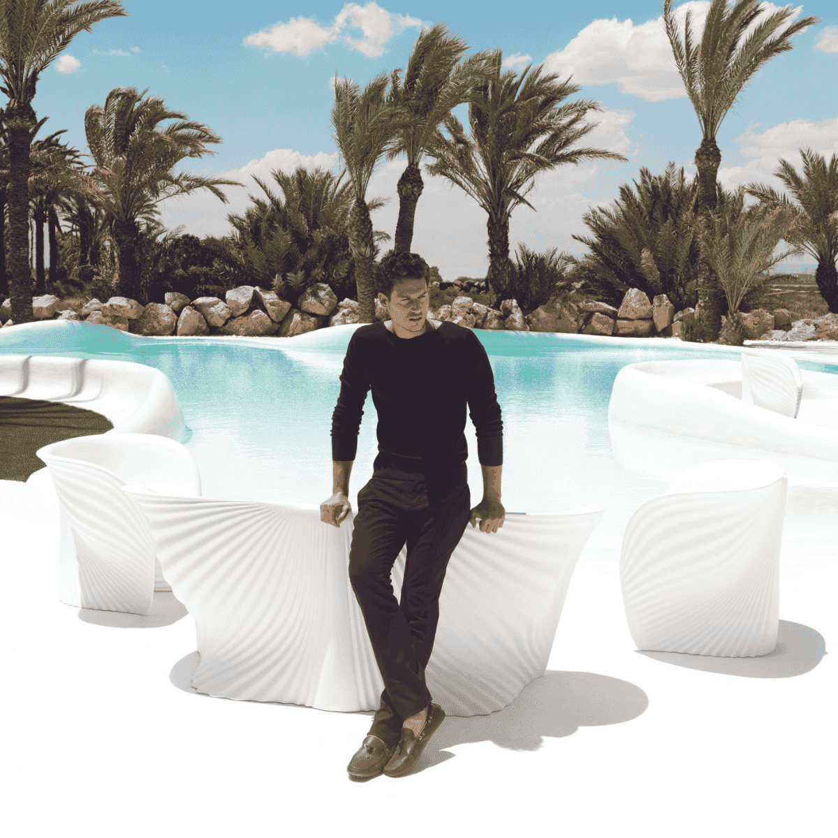 Vondom Biophilia Sofa, Divano da Esterno di Design di Ross Lovegrove