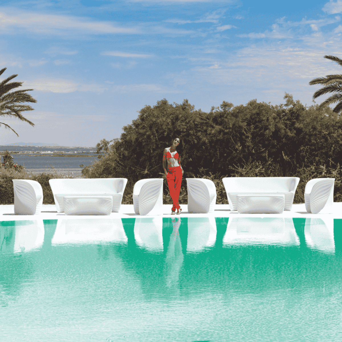 Vondom Biophilia Sofa, Divano da Esterno di Design di Ross Lovegrove
