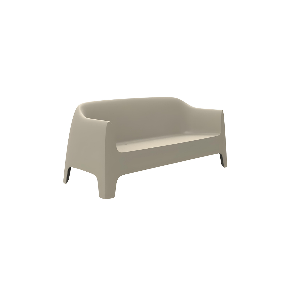 Vondom Solid Sofa - Divano da Giardino Impilabile | Design di Stefano Giovannoni